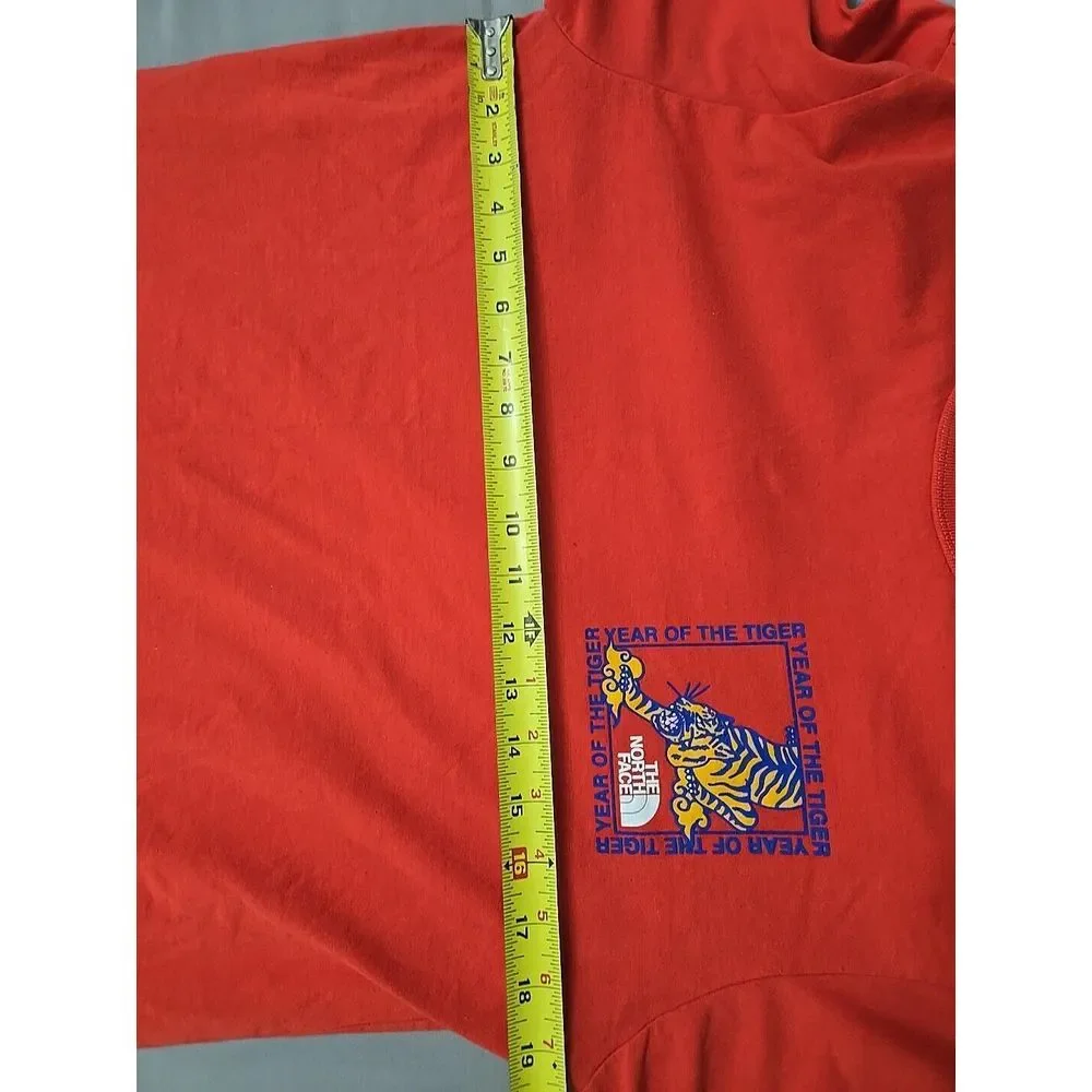 The North Face Year Of the Tiger‎ Red Long Sleeve Men's Medium Lunar New Year